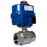 JV240007 – Electrically Actuated Brass Nickel Plated Ball Valve