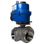 JV240011 – Electrically Actuated Three-Way L-Ported Stainless Steel Ball Valve JV240011 – Electrically Actuated Three-Way L-Ported Stainless Steel Ball Valve