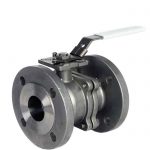 JV090010 – Two-Piece Stainless Steel Ball Valve, ISO 5211 Direct Mount, Flanged ANSI 150