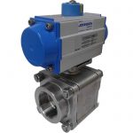 JV240021 – Pneumatically Actuated Fire Safe Stainless Steel Ball Valve