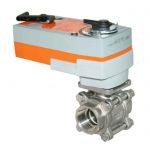 JV241003 – Electrically Actuated (Spring Return) Three-Piece Stainless Steel Ball Valve