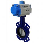 JV240042 – Pneumatically Actuated Wafer Butterfly Valve, Viton Lined