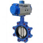 JV240044 – Pneumatically Actuated Lugged Butterfly Valve, Viton Lined
