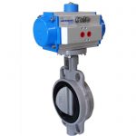 JV240030 – Pneumatically Actuated Wafer Flange Butterfly Valve - NBR Lined