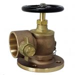 JV120001 - Bronze Angled Fire Hydrant Landing Globe Valve - BS336 Instantaneous