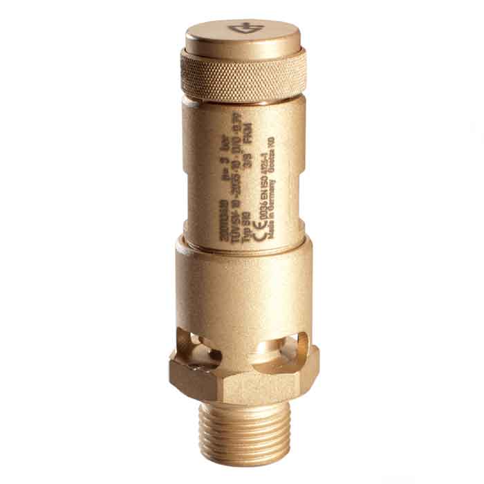 4.0 BAR 1/2" BSPM PRESSURE SAFETY VALVE 2020-9052 Lorch/Protect-air Safety Val 