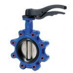 JV101010 – Ductile Iron Lugged & Tapped Butterfly Valve, Viton Lined