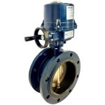 JV241042 – Electrically Actuated Marine Quality Double Flange Butterfly Valv