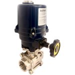 JV241048 – Electrically Actuated Three-Piece Stainless Steel Ball Valve