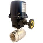 JV241049 – Electrically Actuated Nickel Plated Brass Ball Valve - WRAS